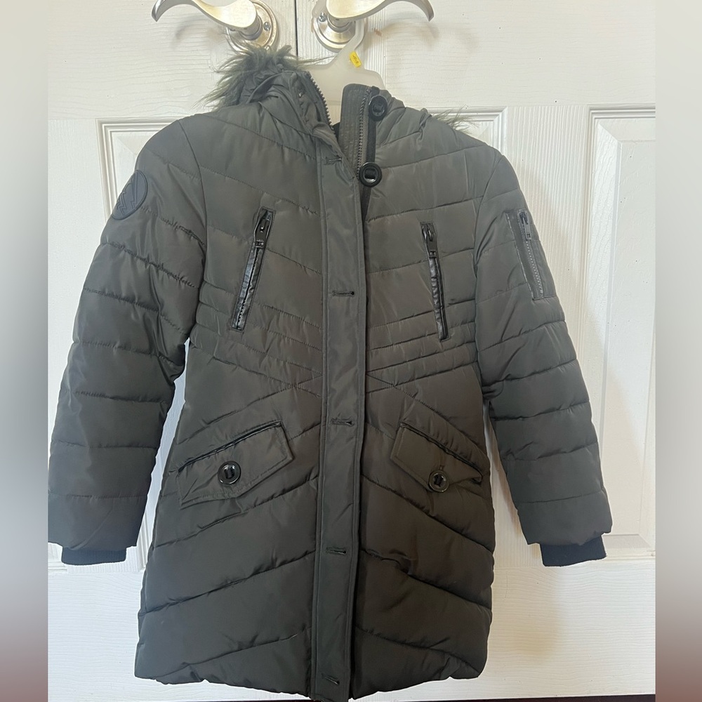 Diesel Kids Puffer Jacket in Dark Green